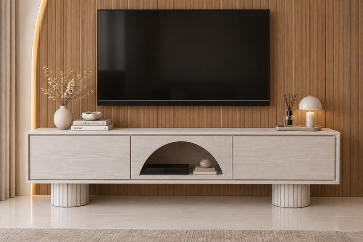 میز تی وی چوبی مینیمال